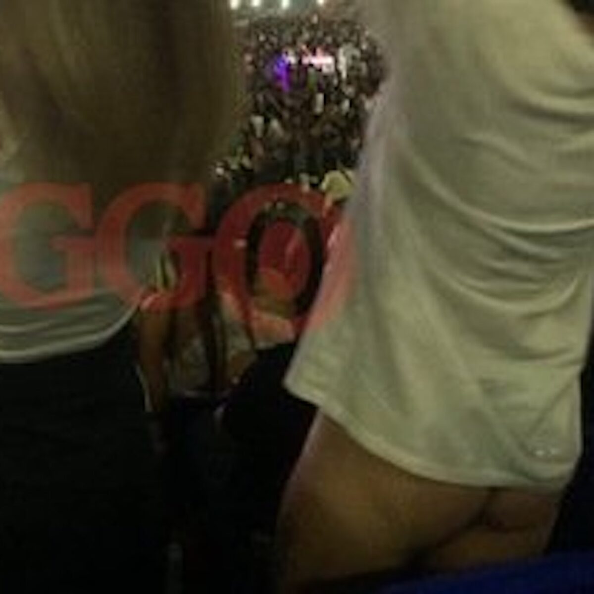 Ragazza si spoglia durante il concerto di Ultimo a Roma