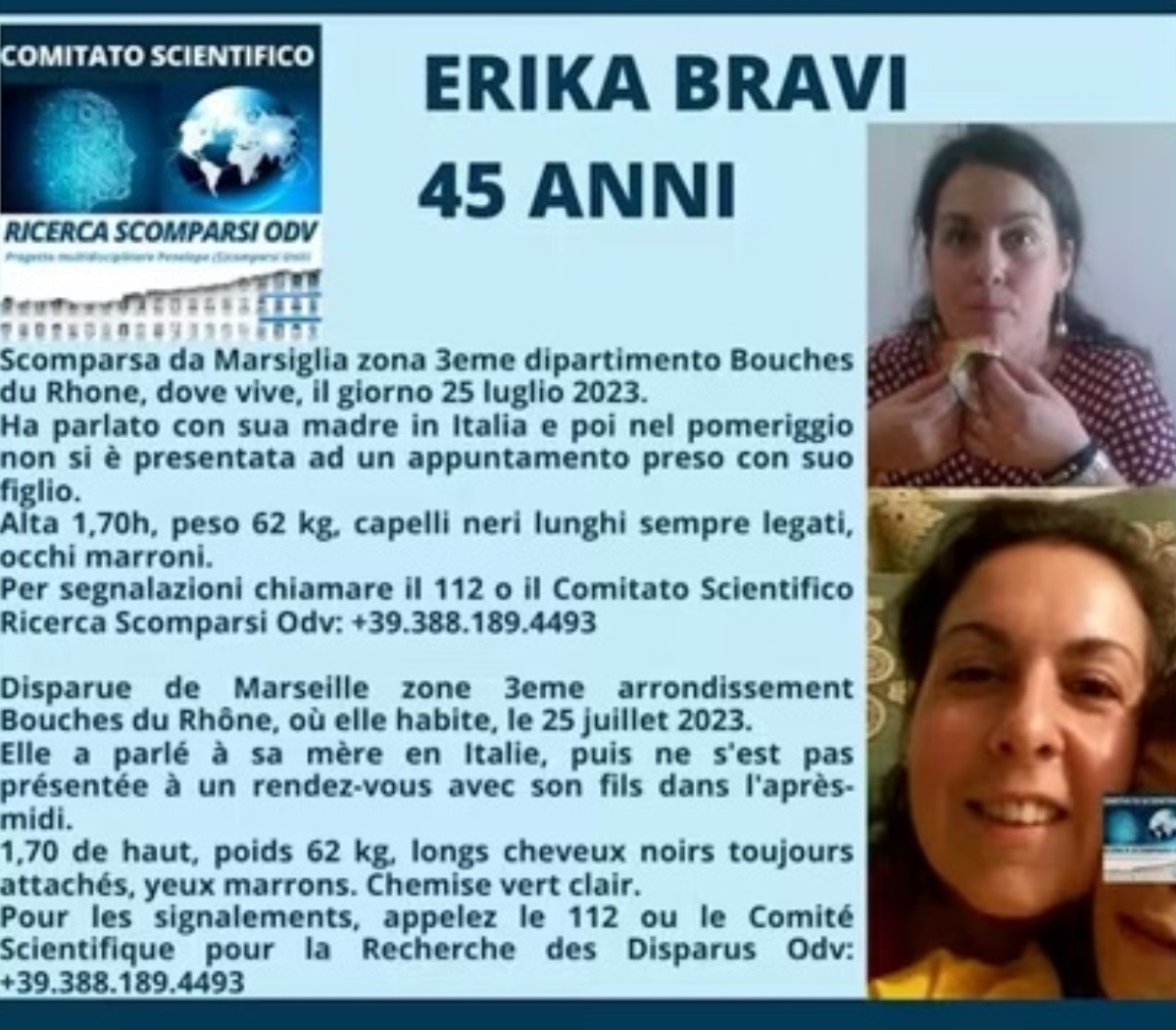 erika scomparsa ex figli marocco picchiava