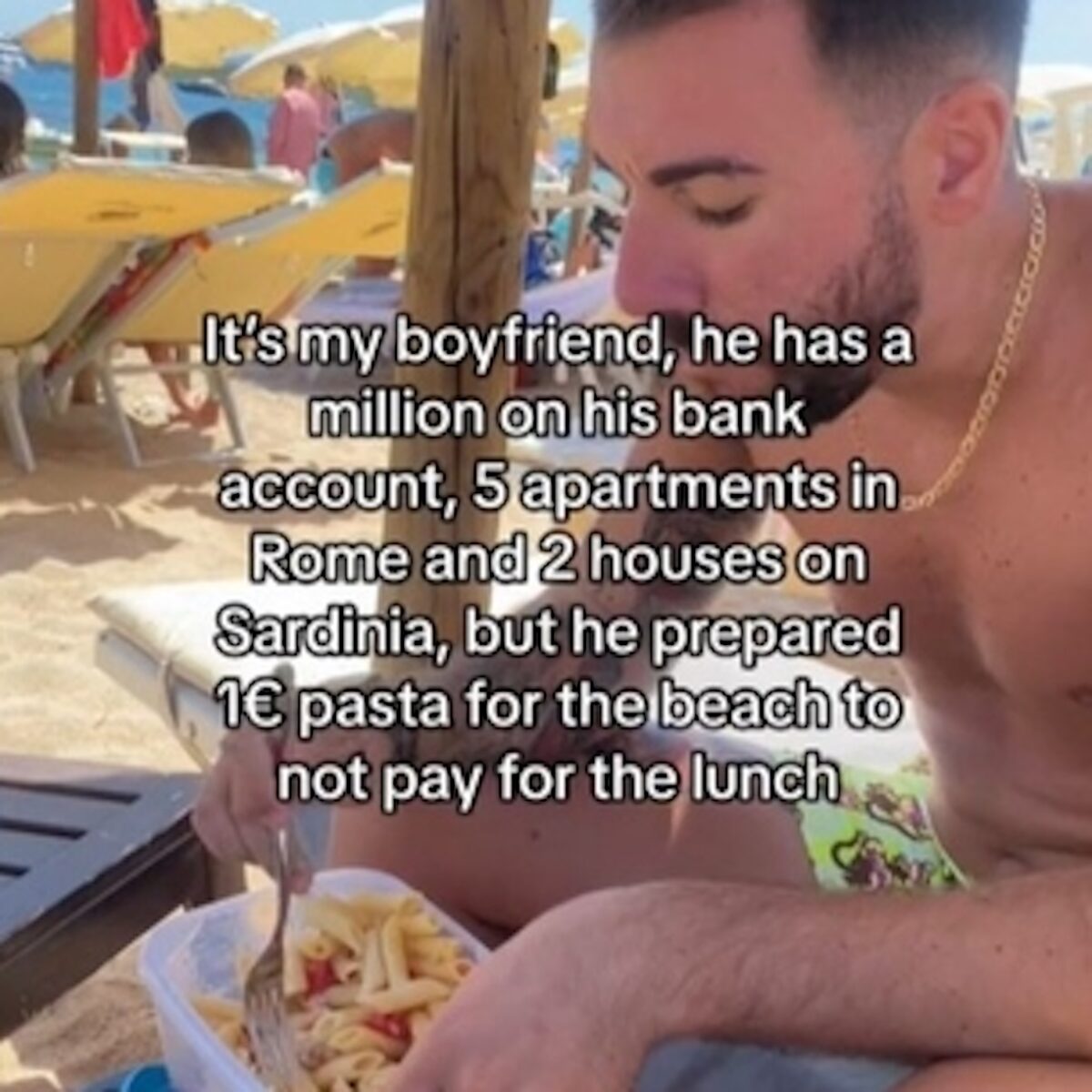 Milionario prepara pasta 1 euro risparmiare