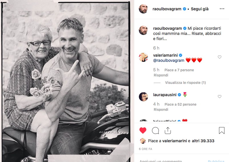 raoul bova lutto morta madre