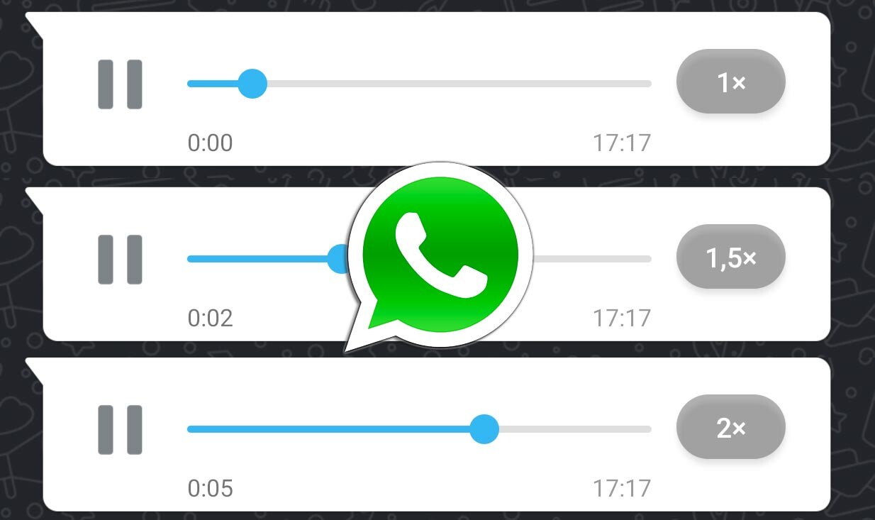 whatsapp audio x2
