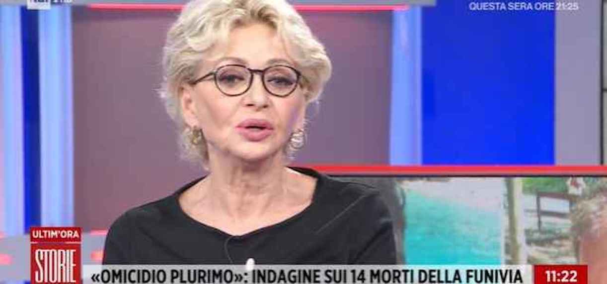 Enrica Bonaccorti piange storie italiane