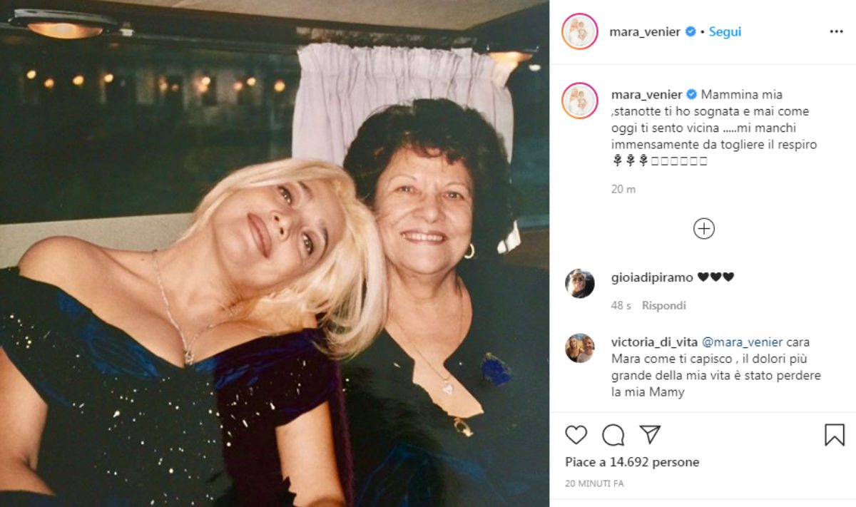Mara Venier libro madre