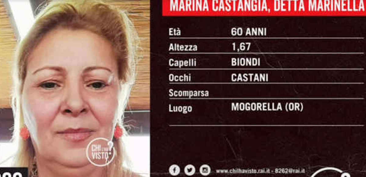 Marina Castangia scomparsa