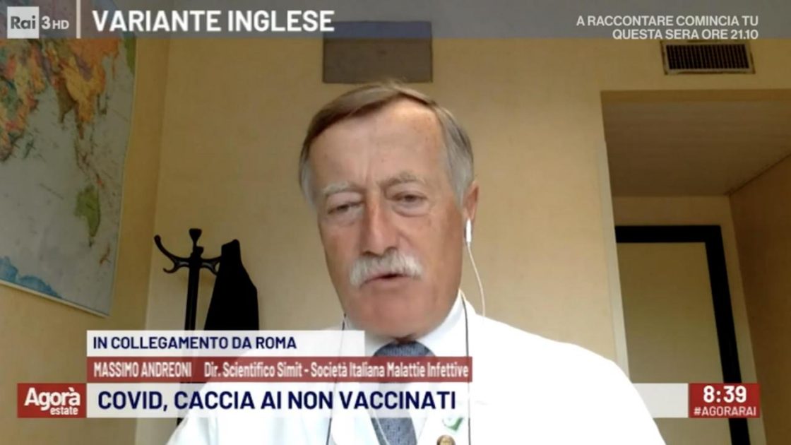 Massimo Andreoni salva no vax