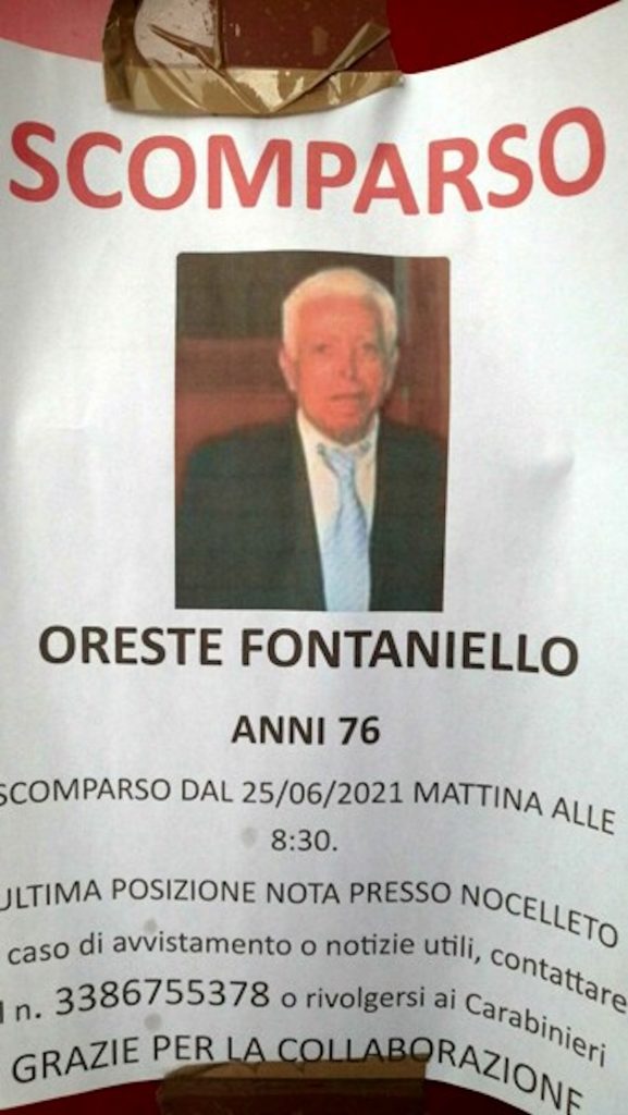 Oreste Fontaniello morto caserta