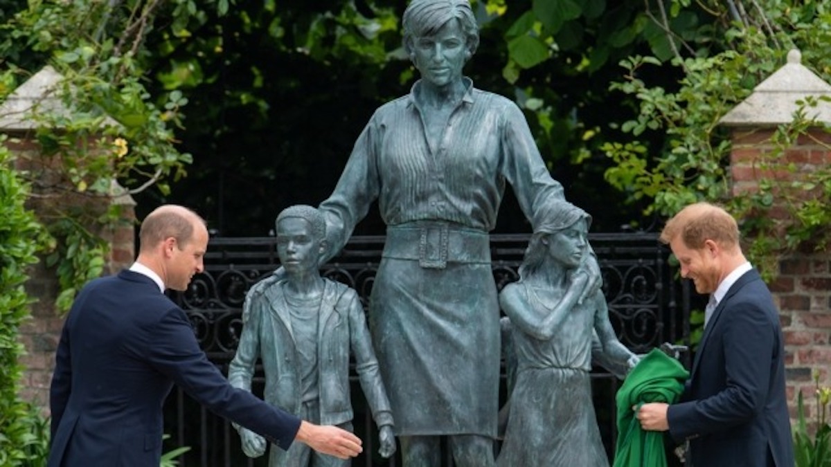 william harry frase statua diana