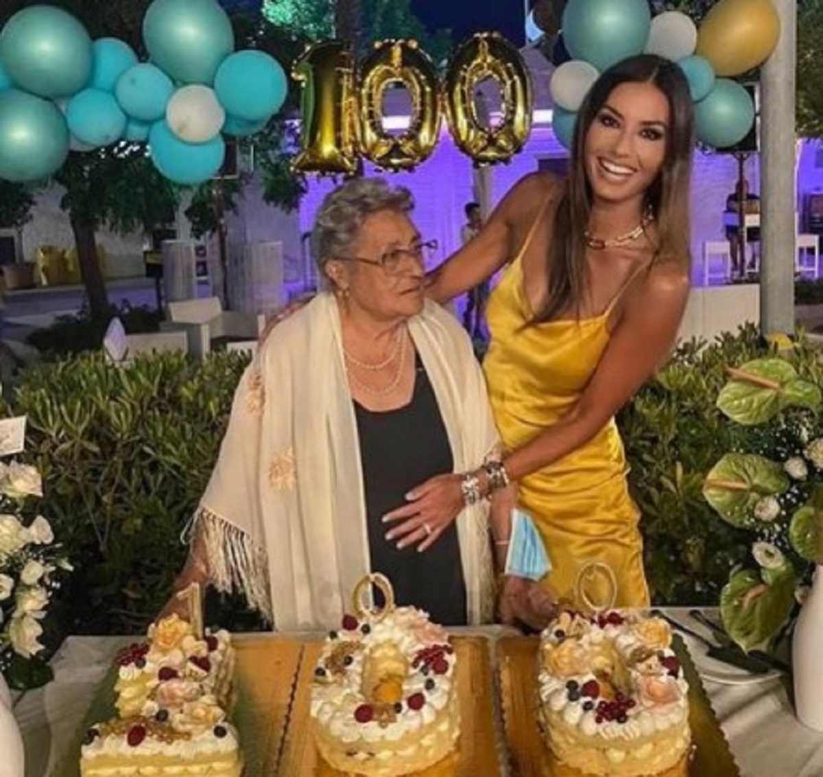 Elisabetta Gregoraci compleanno nonna 100 anni