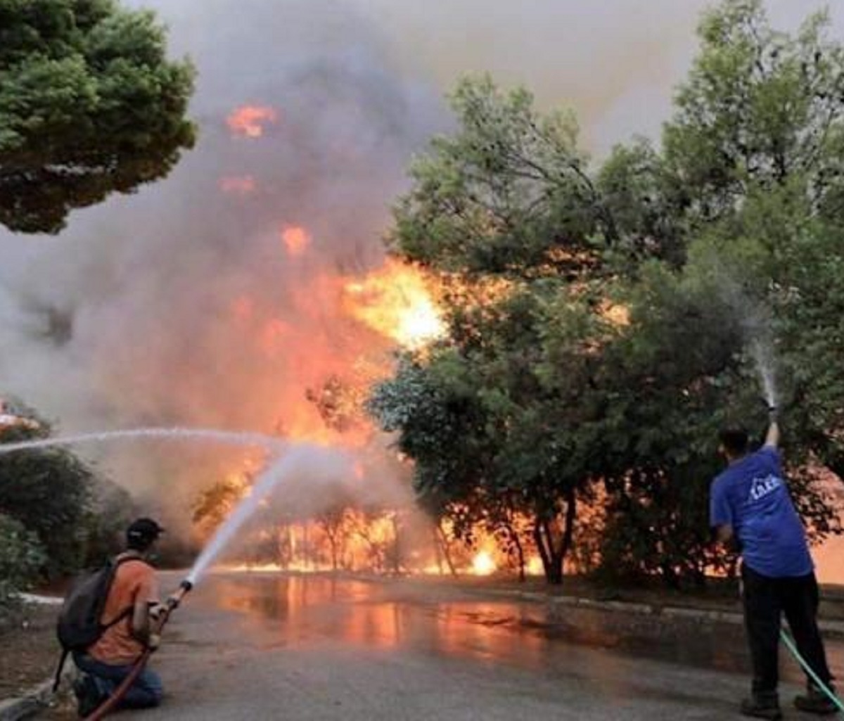 Grecia incendi video evacuazione traghetti