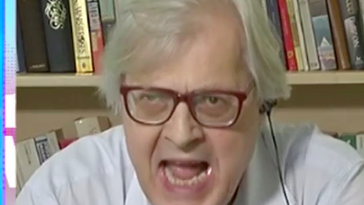 Vittorio Sgarbi a Morning News vs Andrea Romano