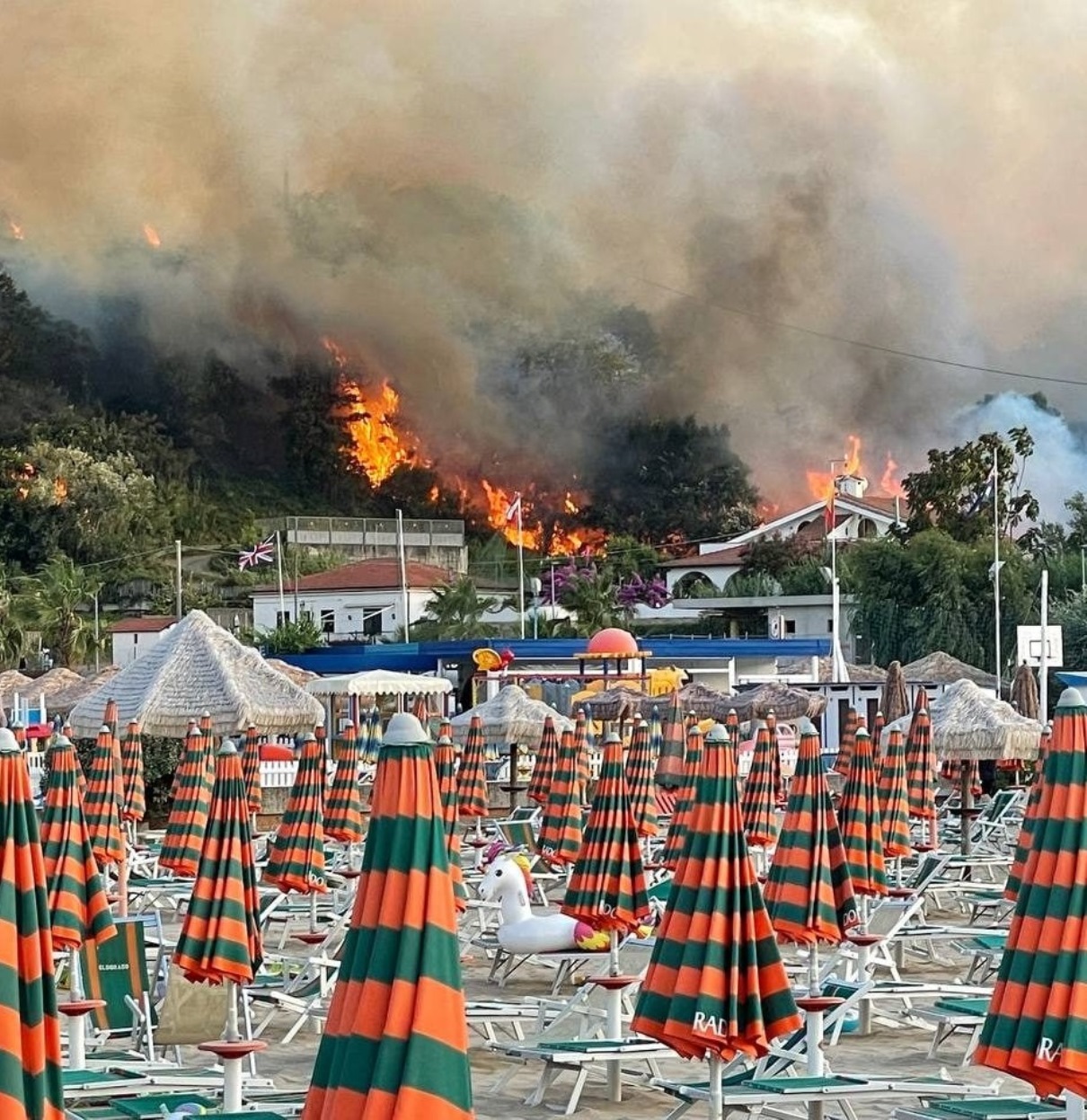 barbara d'urso incendi abruzzo