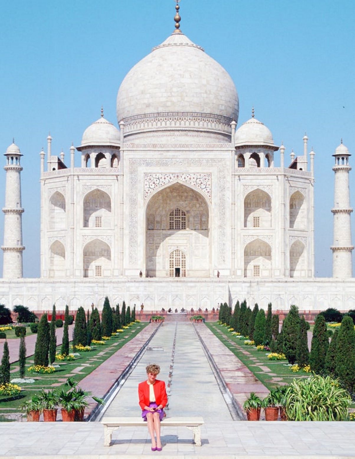 lady diana foto taj mahal