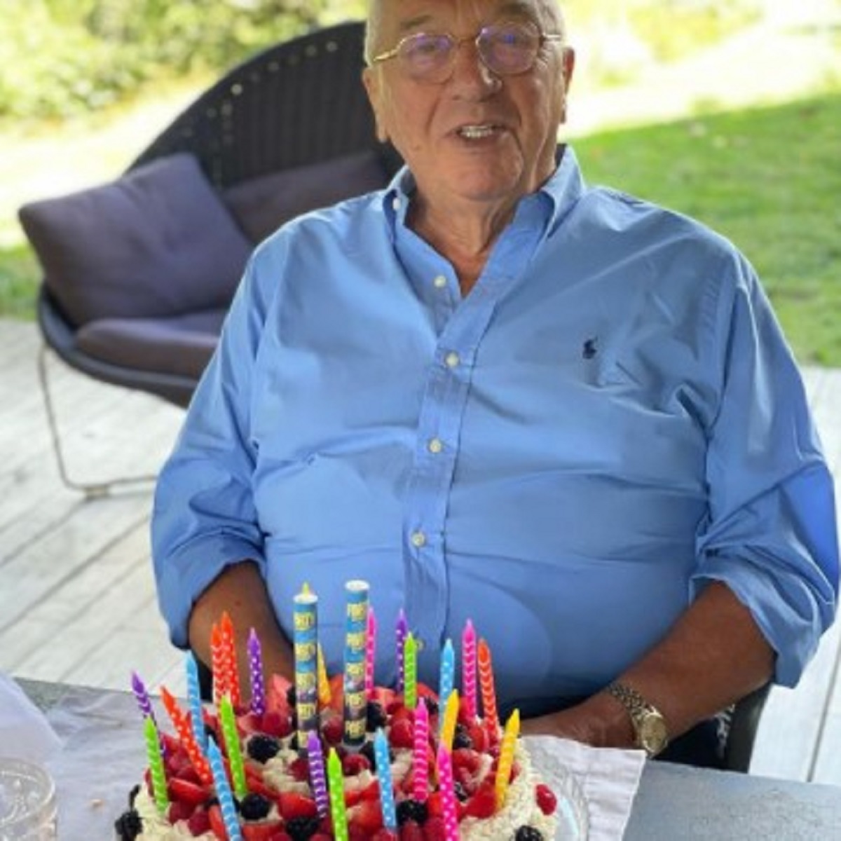 Antonella Clerici compleanno papà 85 anni regalo Maelle