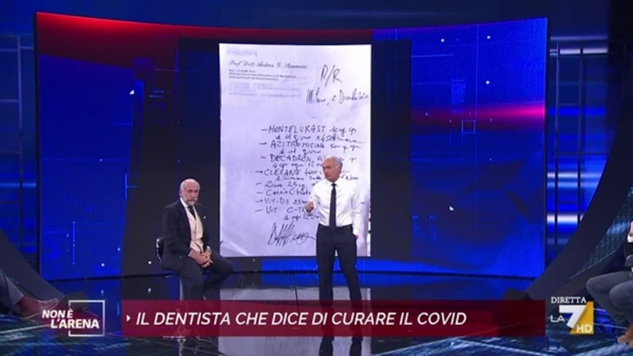 Non è l’Arena scontro Stramezzi Pregliasco