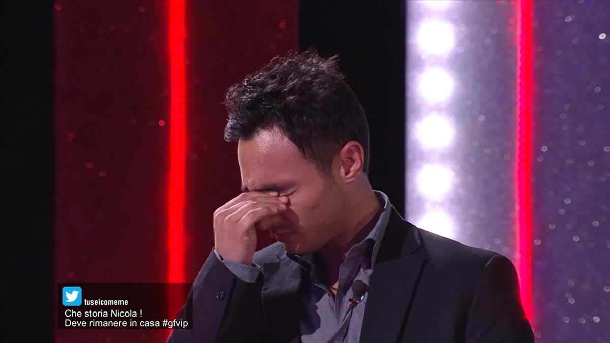 Nicola Pisu Lacrime GF Vip 6