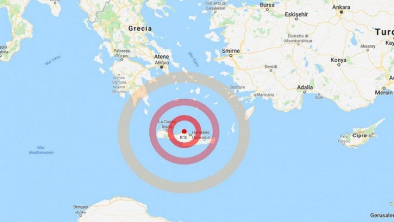 terremoto creta 12 ottobre 2021