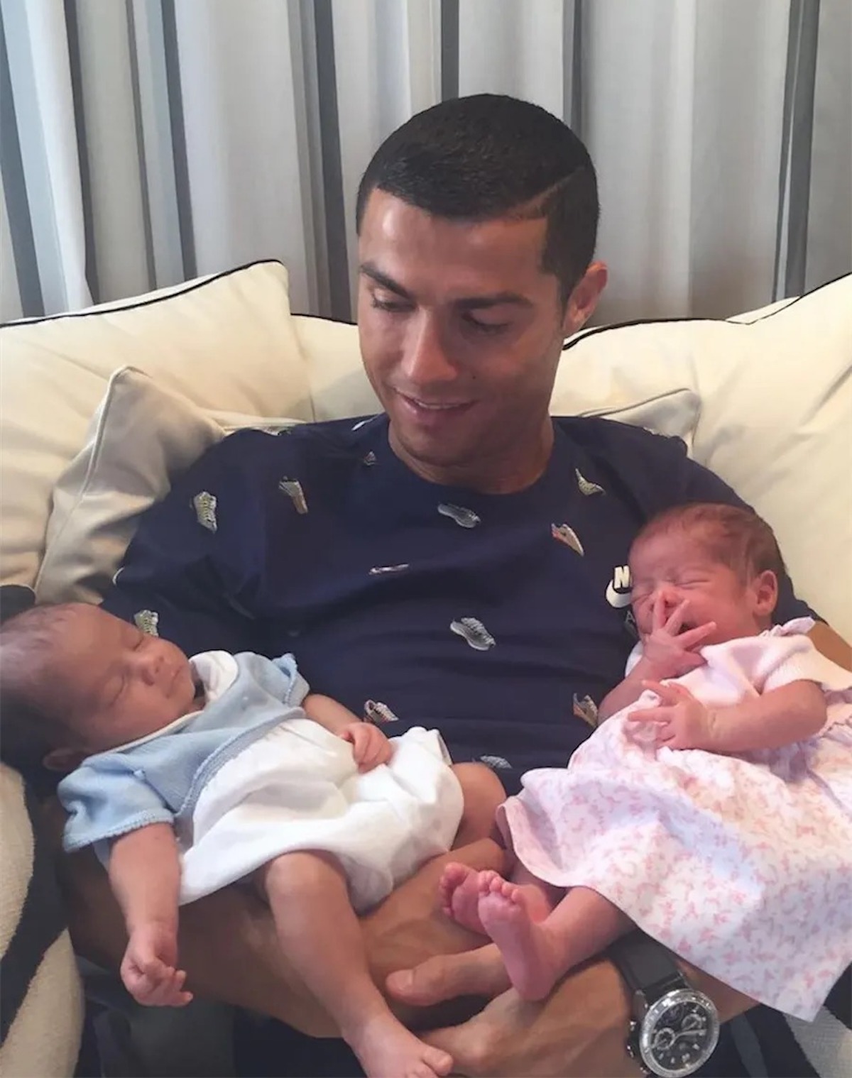 Cristiano Ronaldo Georgina Rodriguez sesso figli gemelli