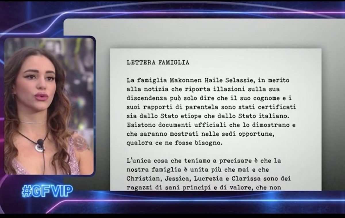 GF Vip 6 Selassié ci sono le vere principesse etiopi
