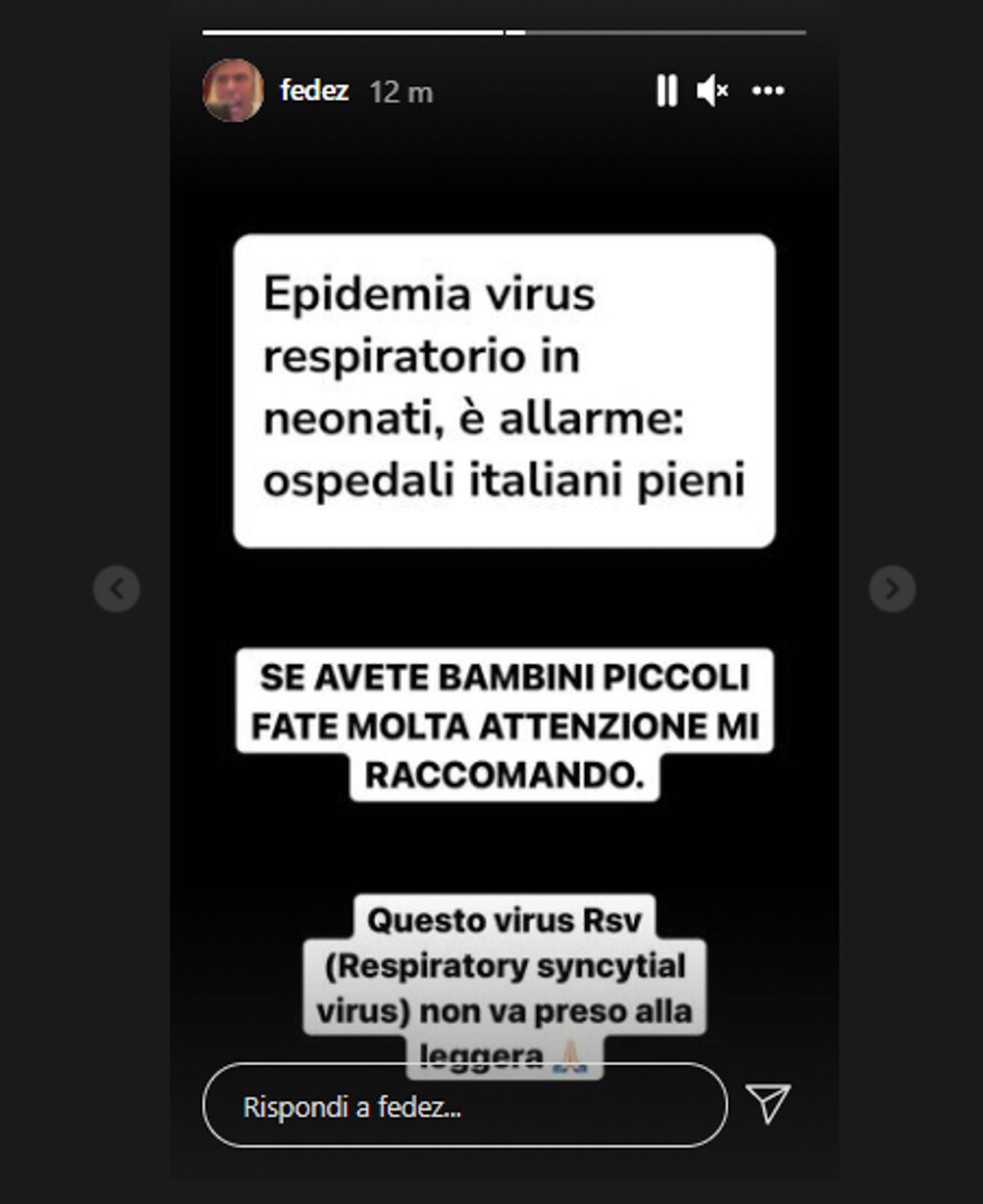 virus rsv cosa è figlia fedez chiara ferragni vittoria malattia