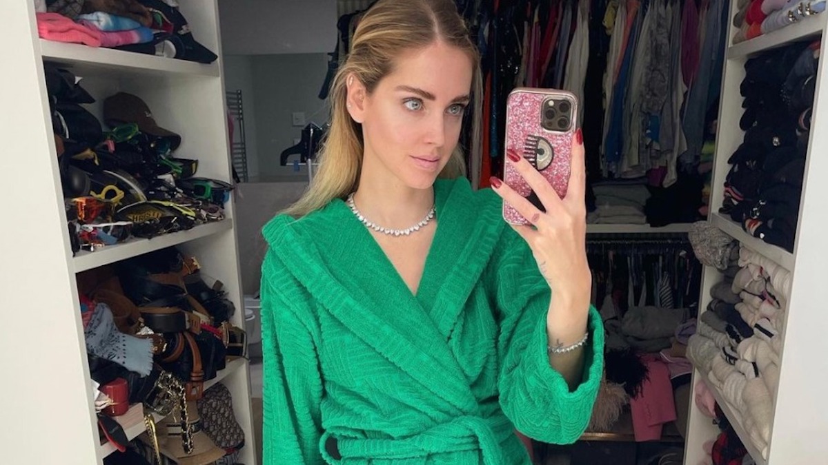 chiara ferragni accappatoio ciabatte prezzo