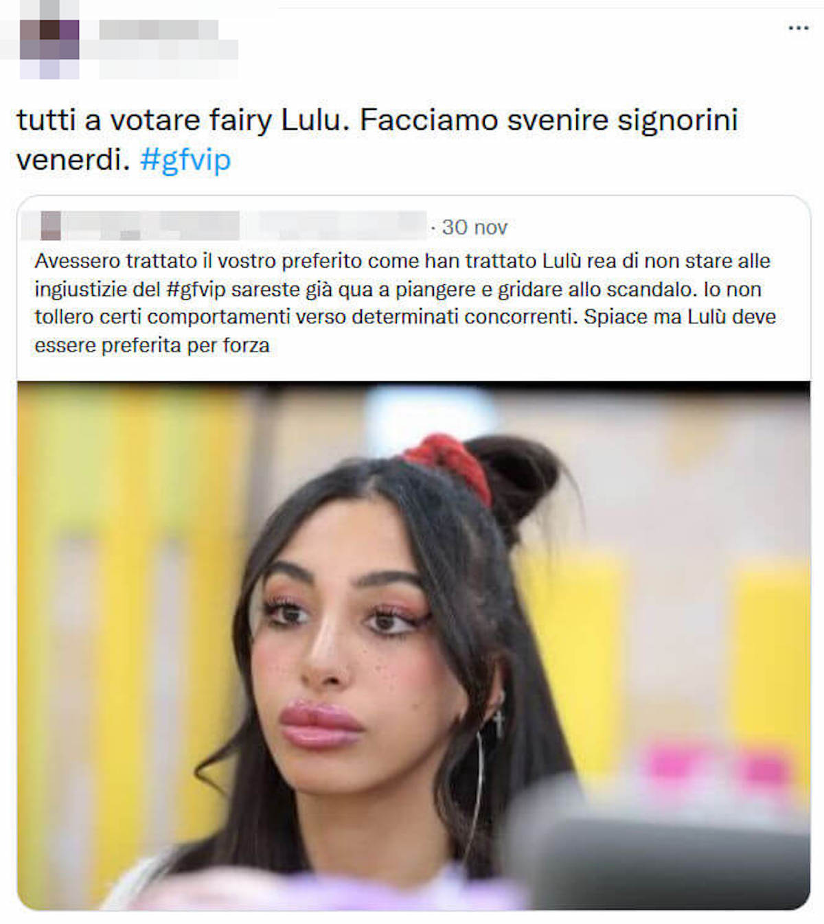 lulù selassié squalifica gf vip 6