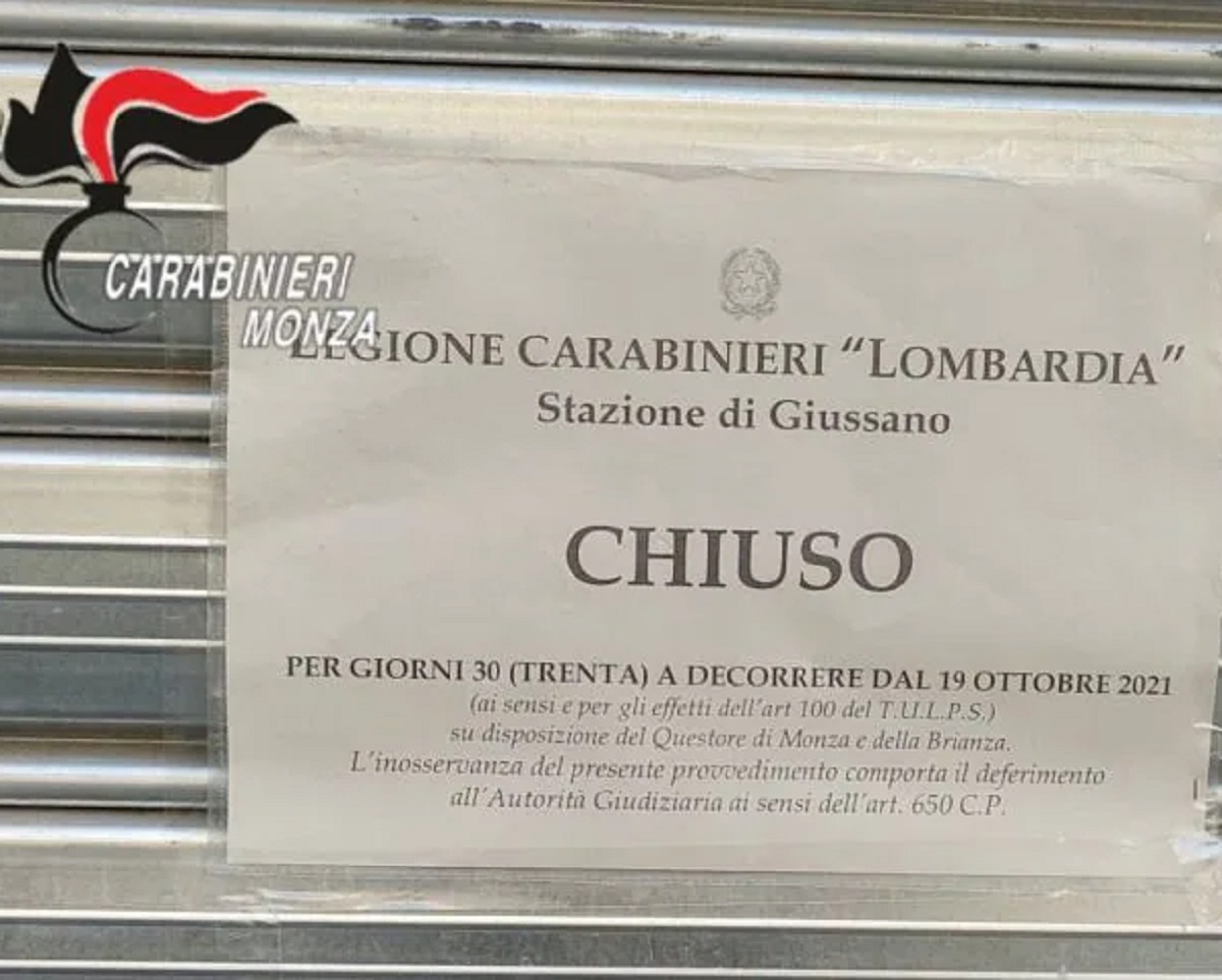 Giussano pizzaiolo arresto droga carabinieri
