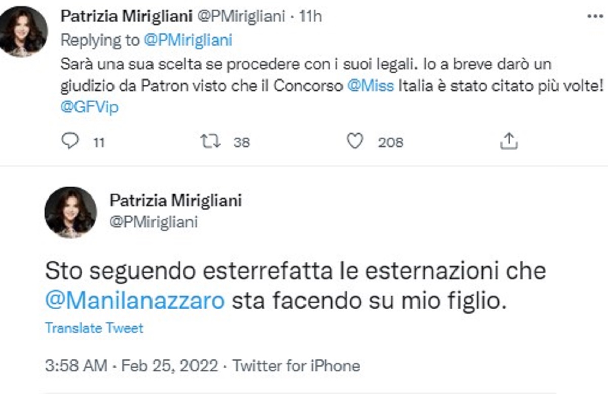 GF Vip 6 Manila Nazzaro Nicola Pisu provvedimenti Patrizia Mirigliani