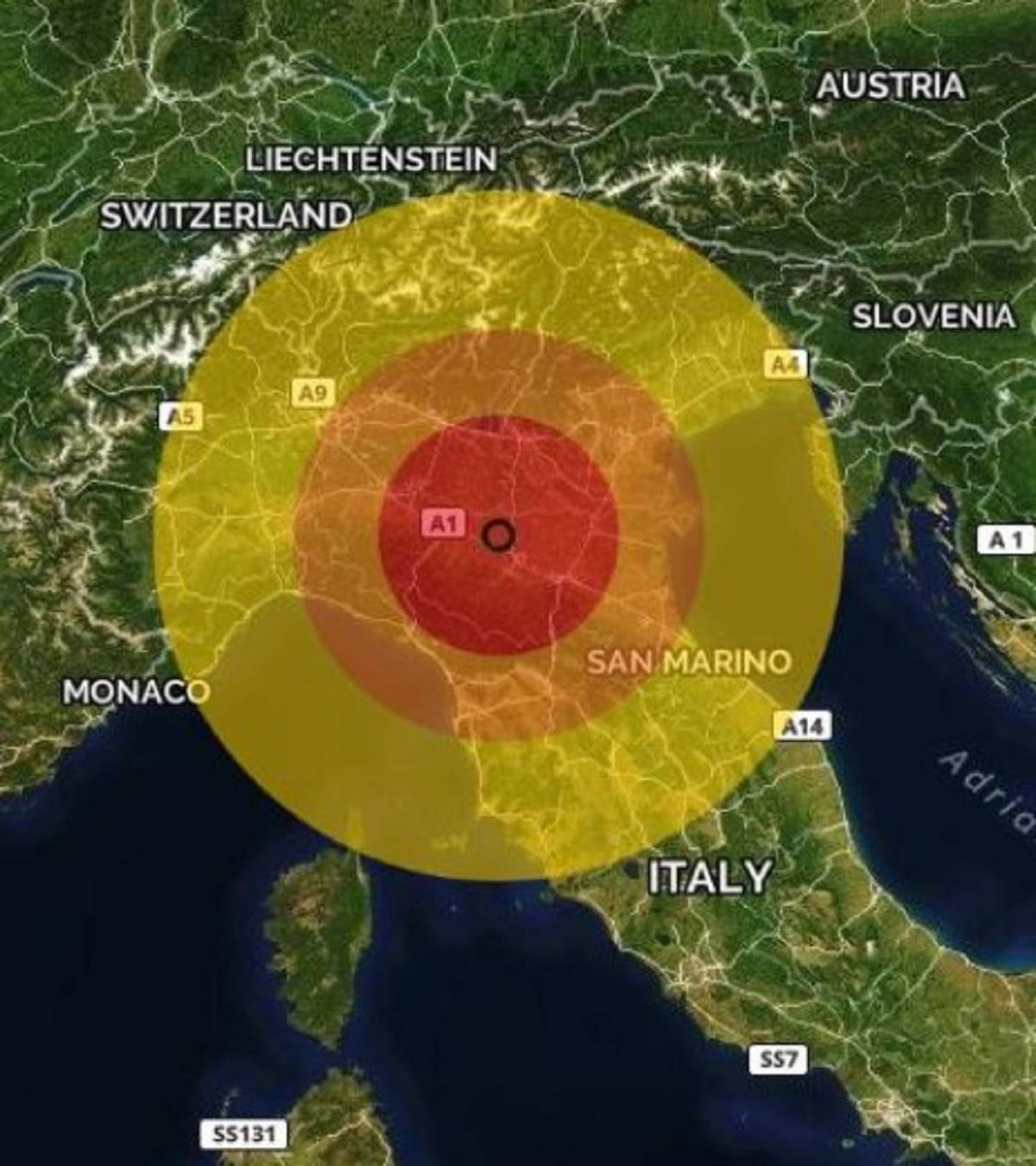 terremoto italia 9 febbraio