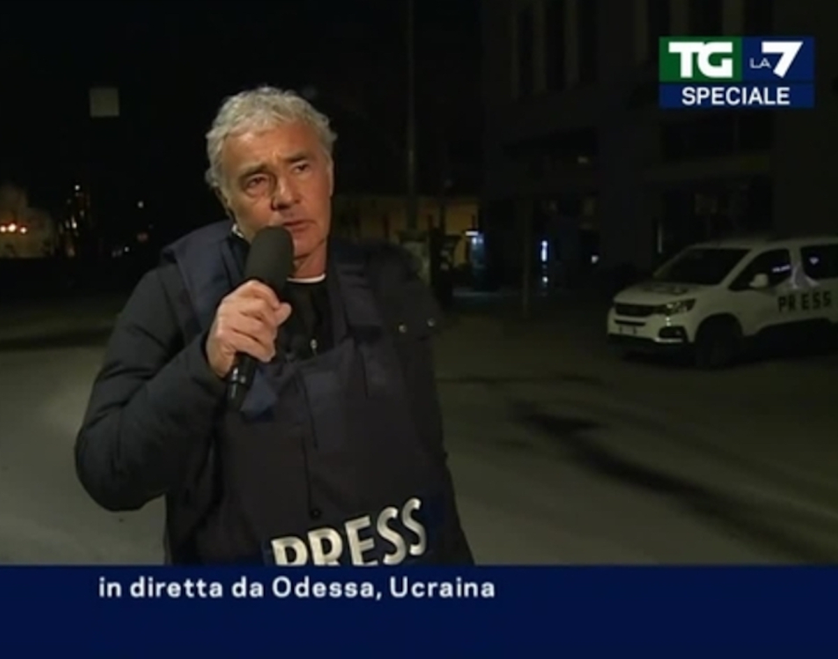 Massimo Giletti ucraina guerra Odessa bombe