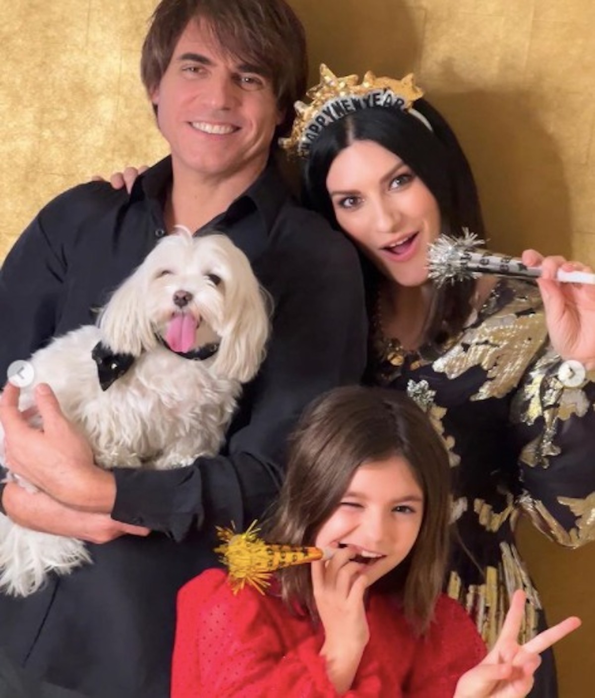 Paolo Carta figli Laura Pausini festa papà
