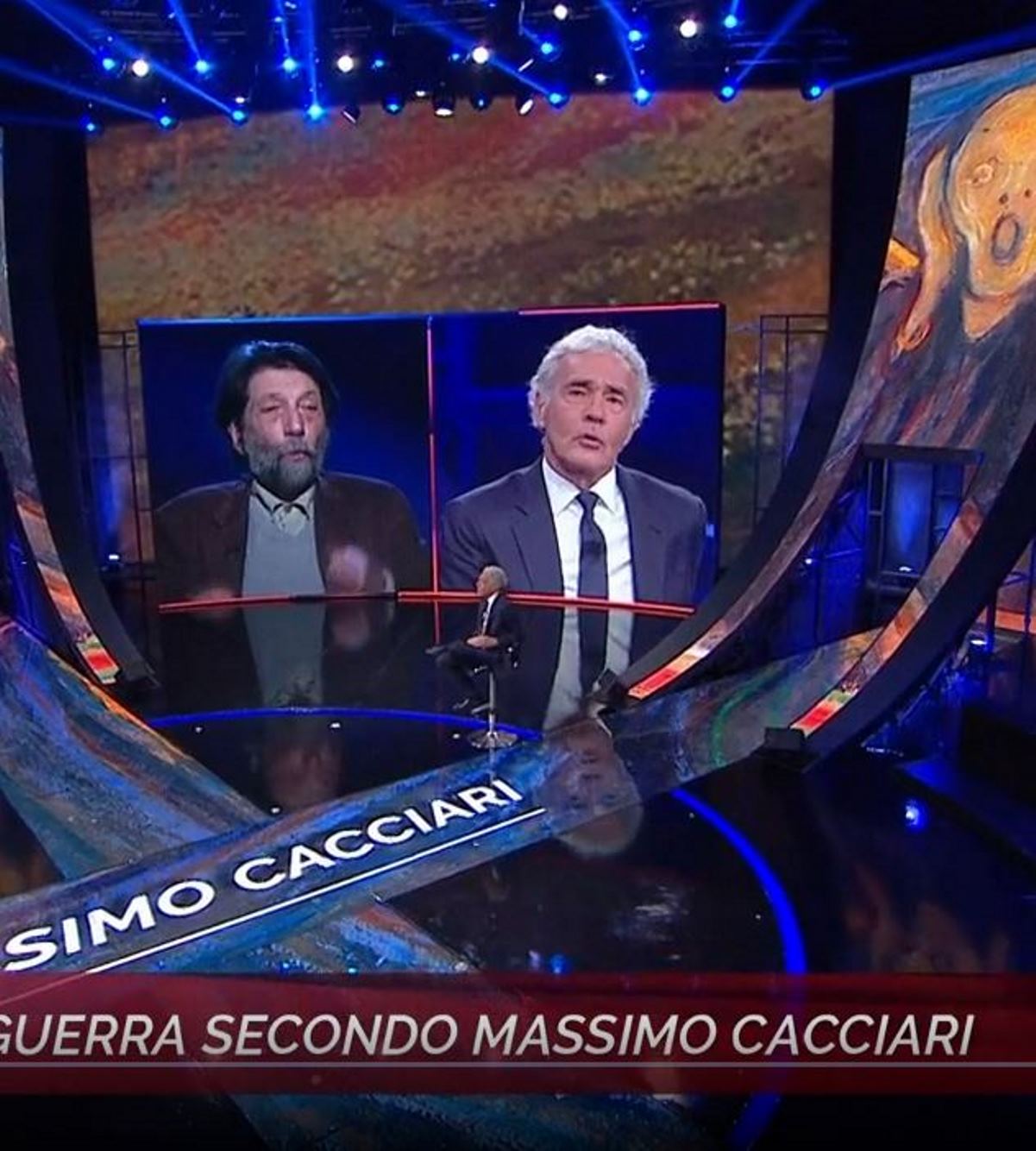 non è l'arena massio giletti risposta massimo cacciari