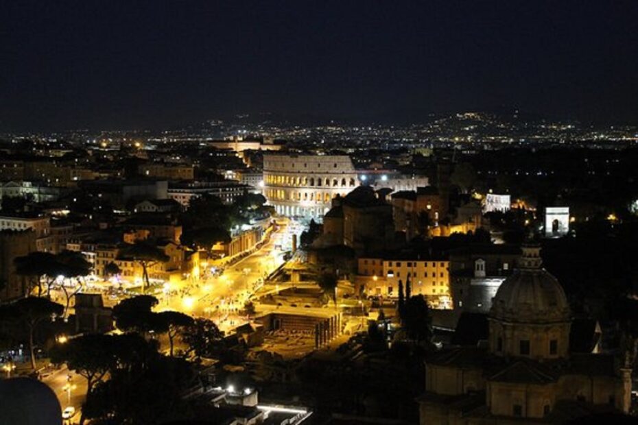 roma illuminata notte