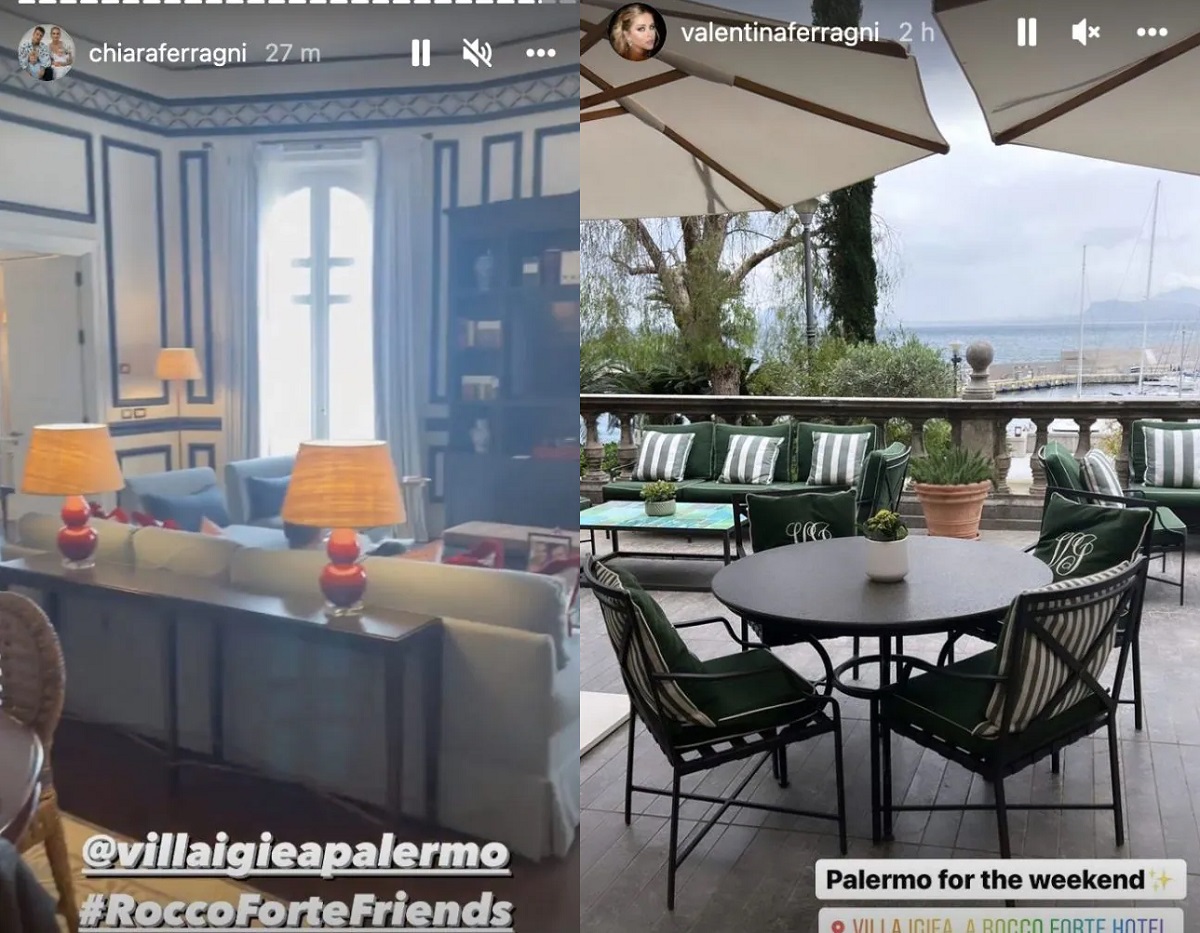 Chiara Ferragni compleanno Villa lusso Palermo