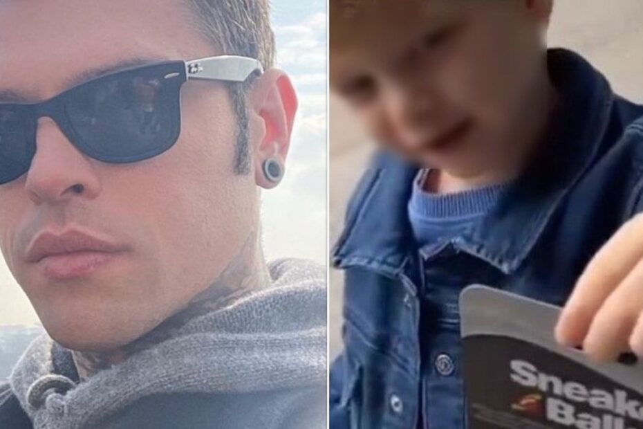 fedez regalo leone scarpe puzza