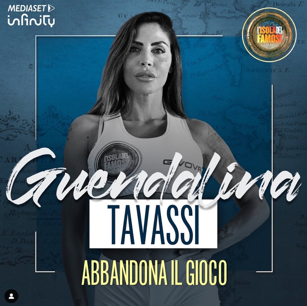 Guendalina Tavassi abbandona Isola dei Famosi motivo