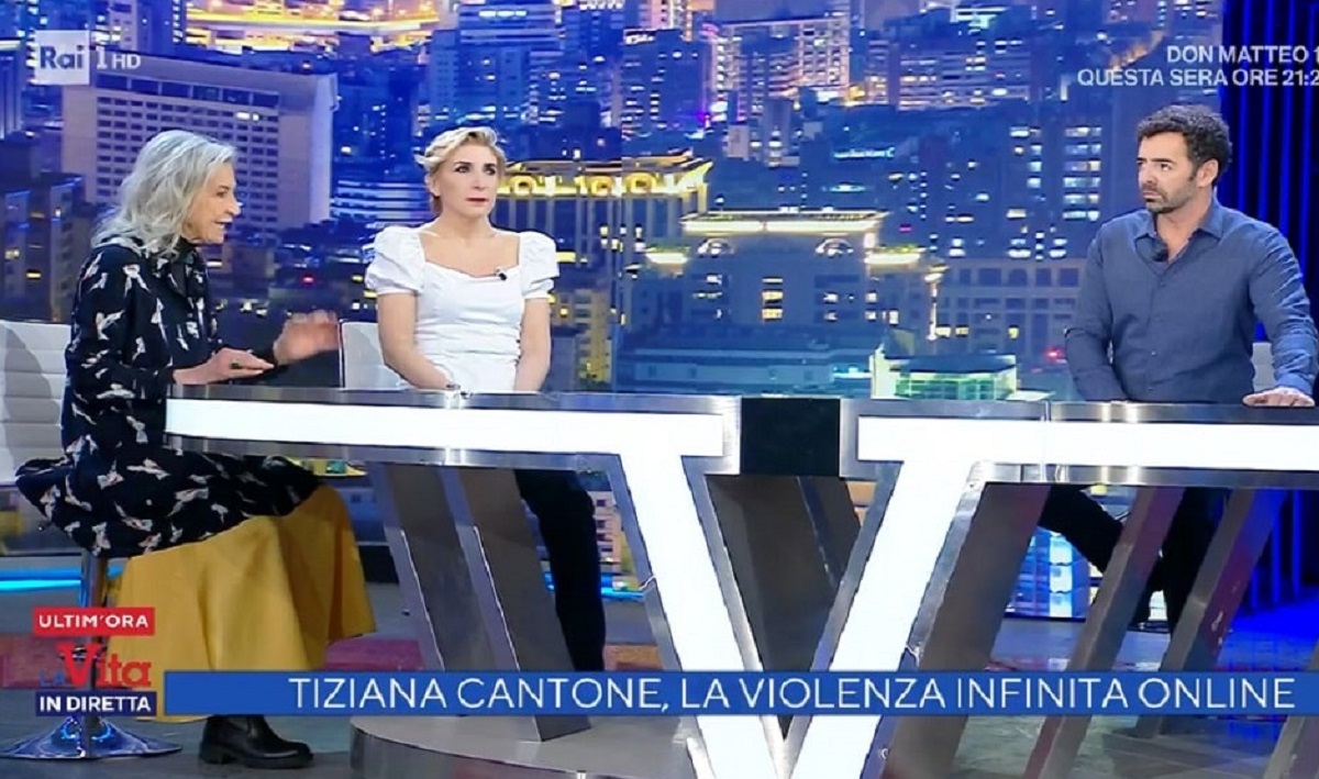 Alba Parietti la rabbia e lo sfogo in diretta sulla morte di Tiziana Cantone