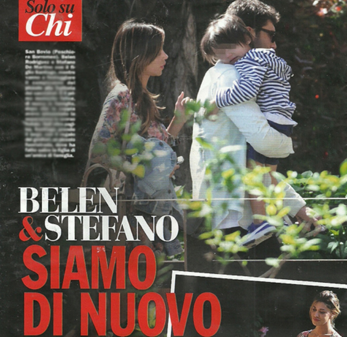 Stefano De Martino Belen Rodriguez figlia Antonino Spinalbese