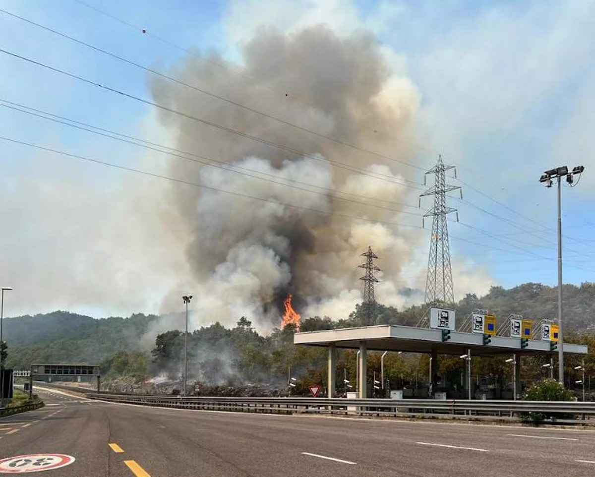 Incendio nel Carso 