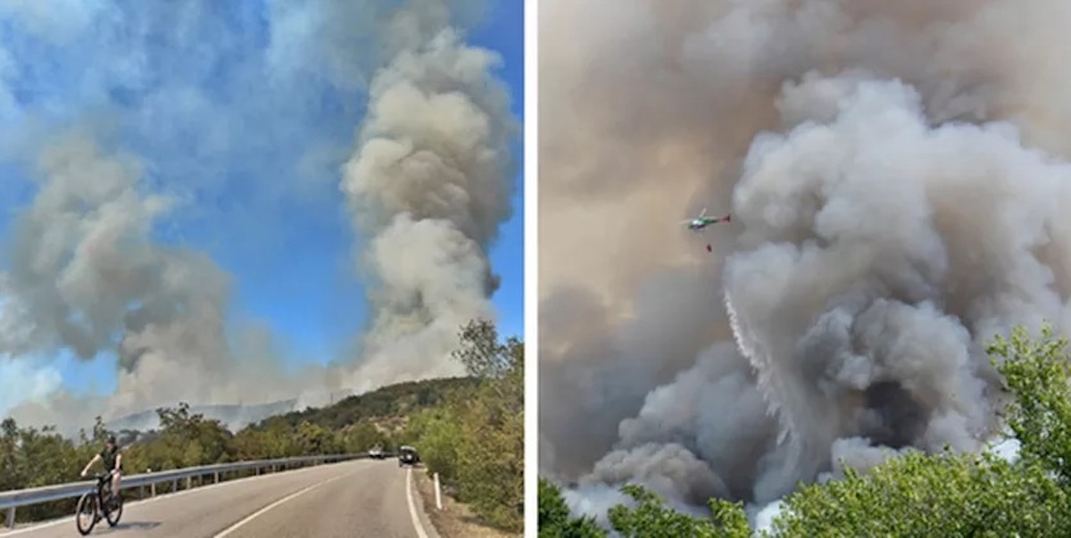 Incendio nel Carso 