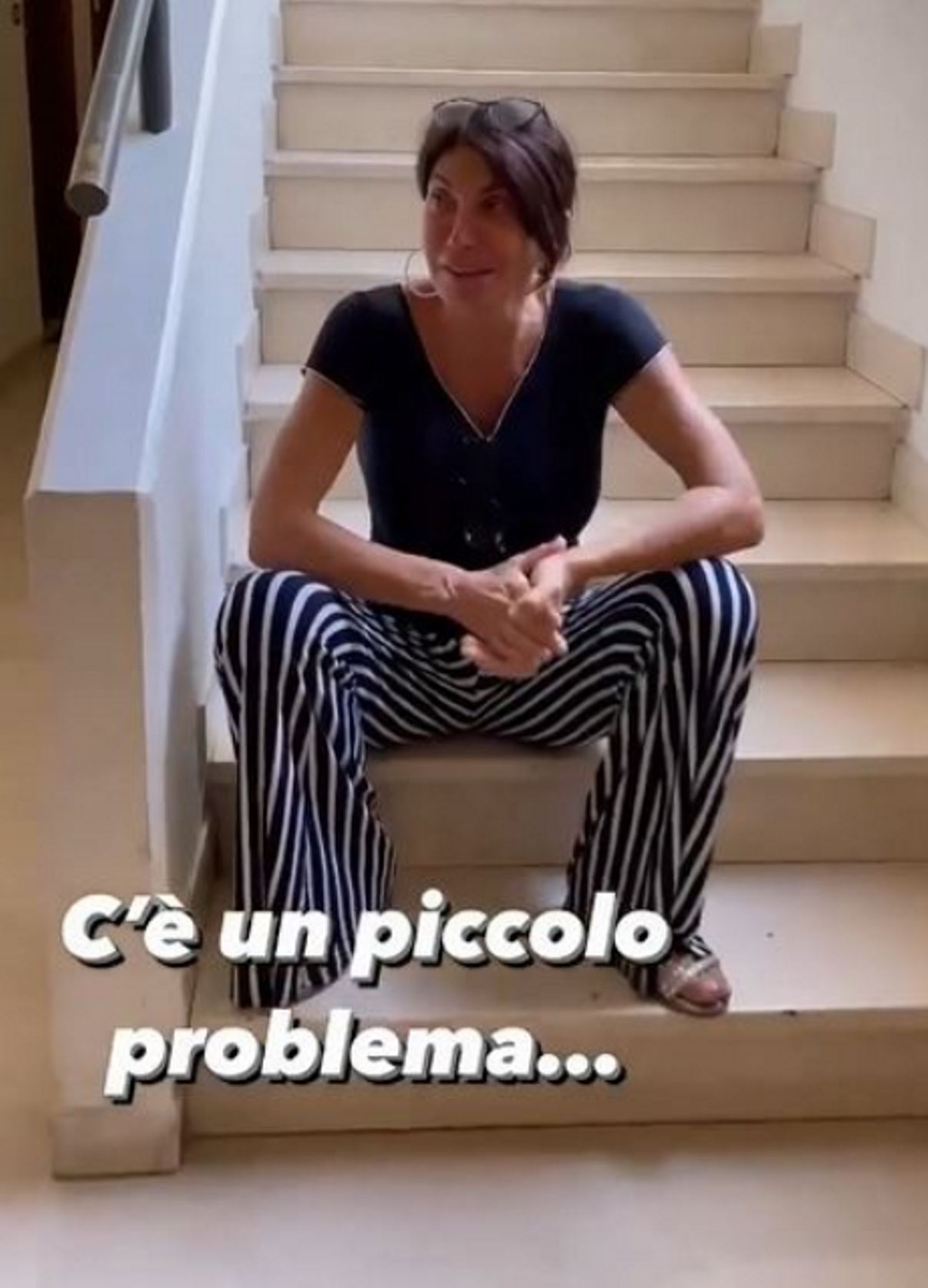 Carmen Di Pietro Alessandro Iannoni in braccio scale