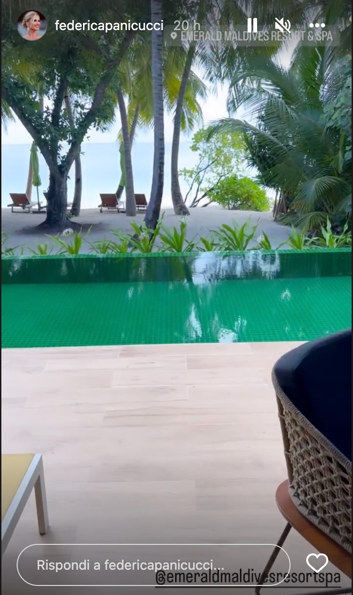 federica panicucci vacanza lusso maldive prezzo