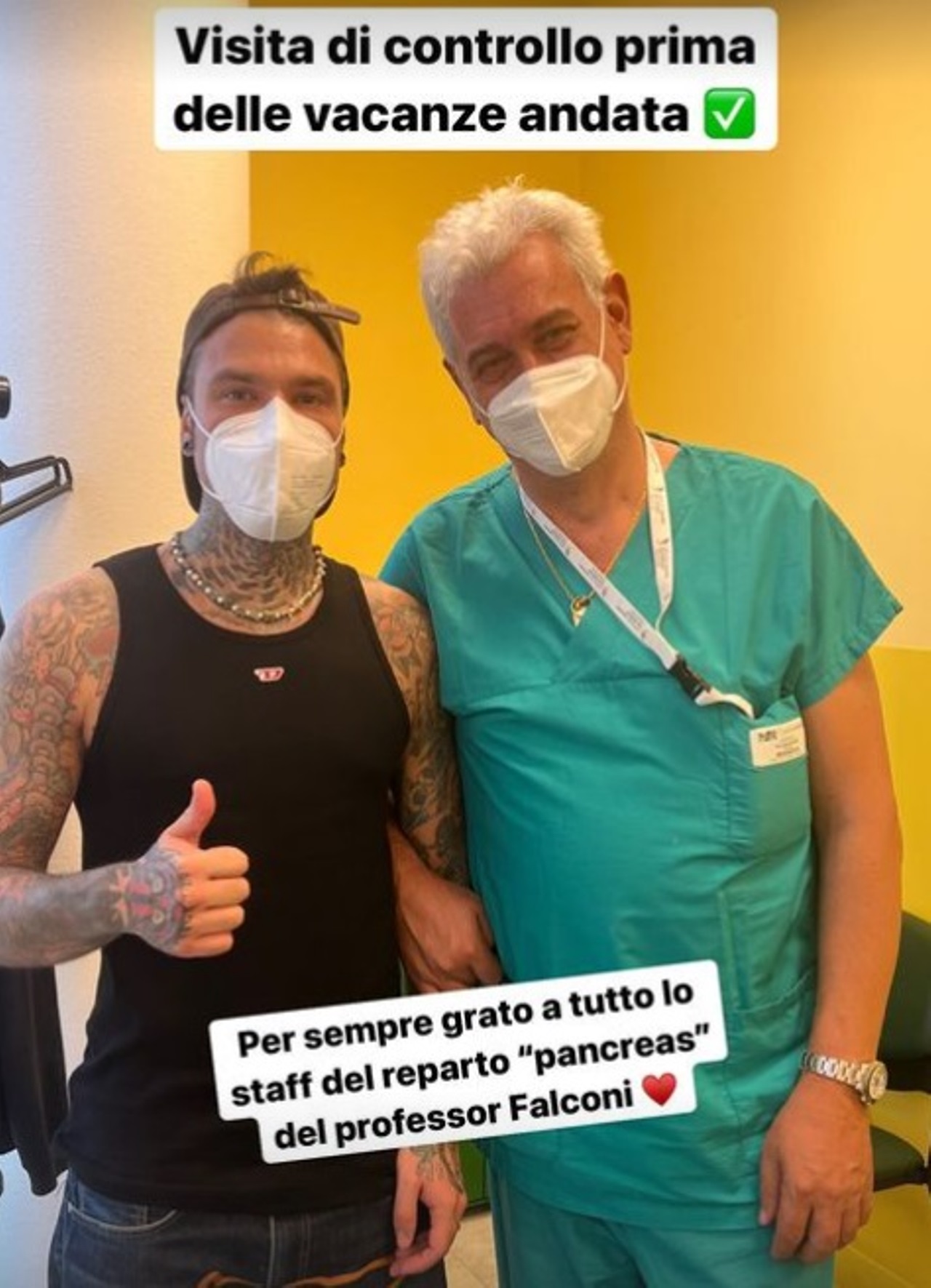 fedez nuova visita ospedale