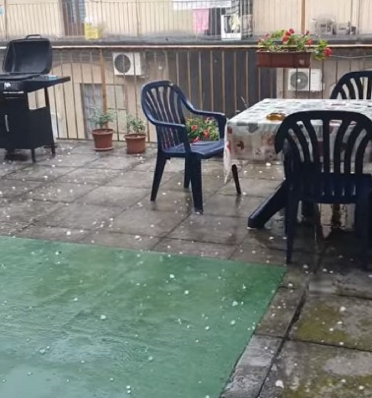 Violenta grandinata a Saluzzo, alberi caduti e danni 