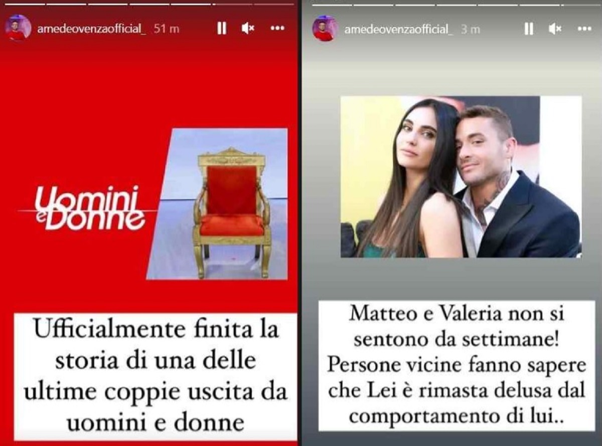 Matteo Ranieri le critiche dopo la rottura con Valeria
