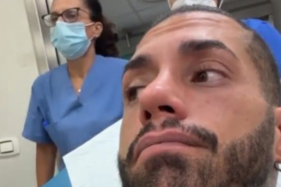 Francesco Chiofalo sulla sedia a rotelle