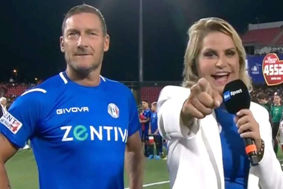 Simona Ventura e Totti