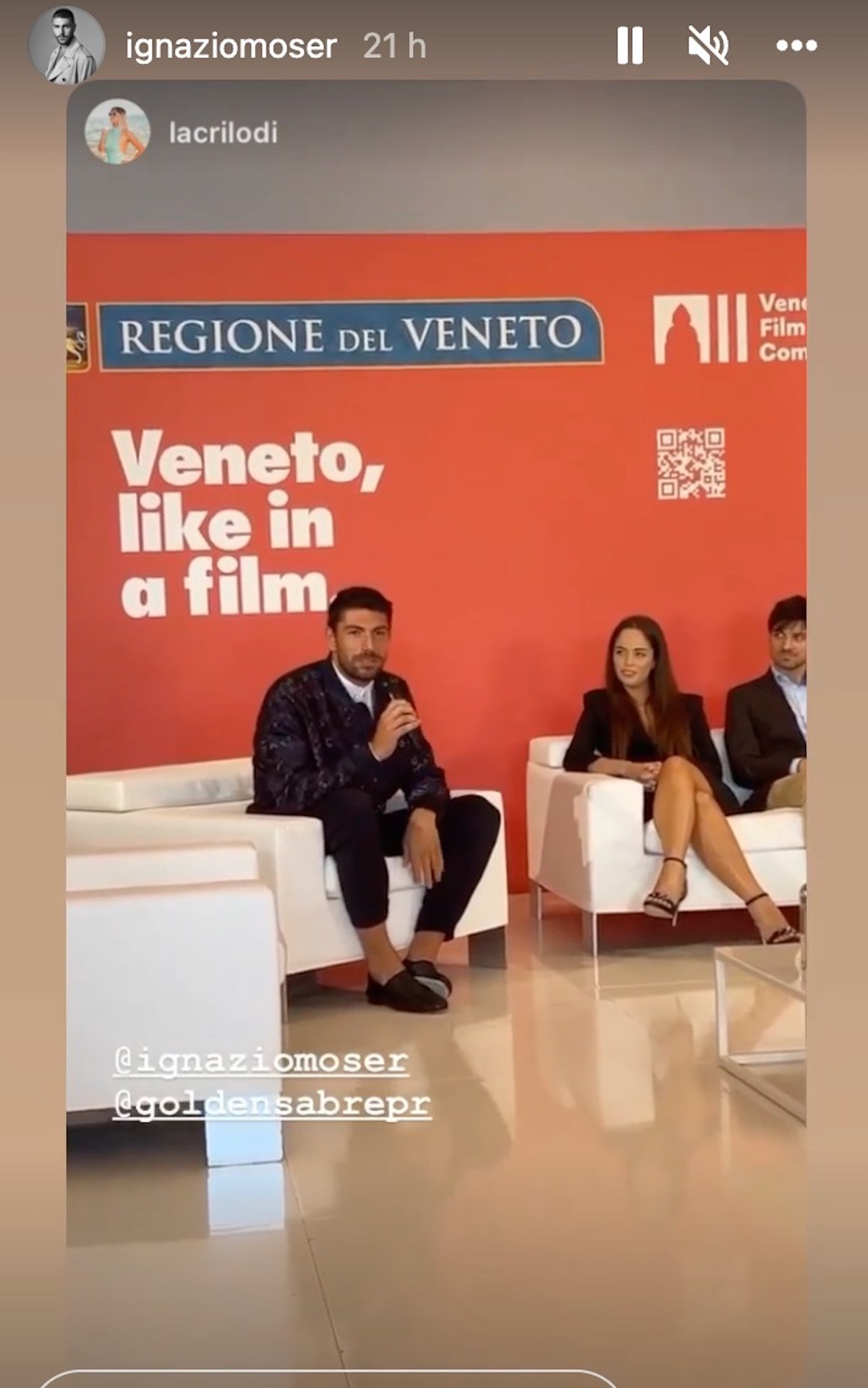 ignazio moser venezia annuncio attore film