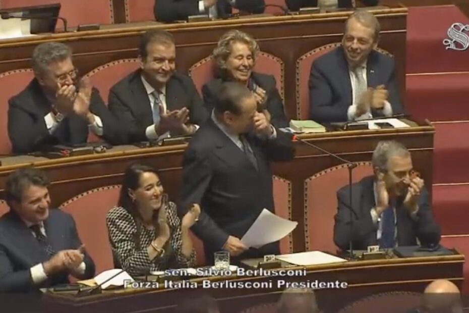 silvio berlusconi nato nipote tommaso fabio annuncio senato