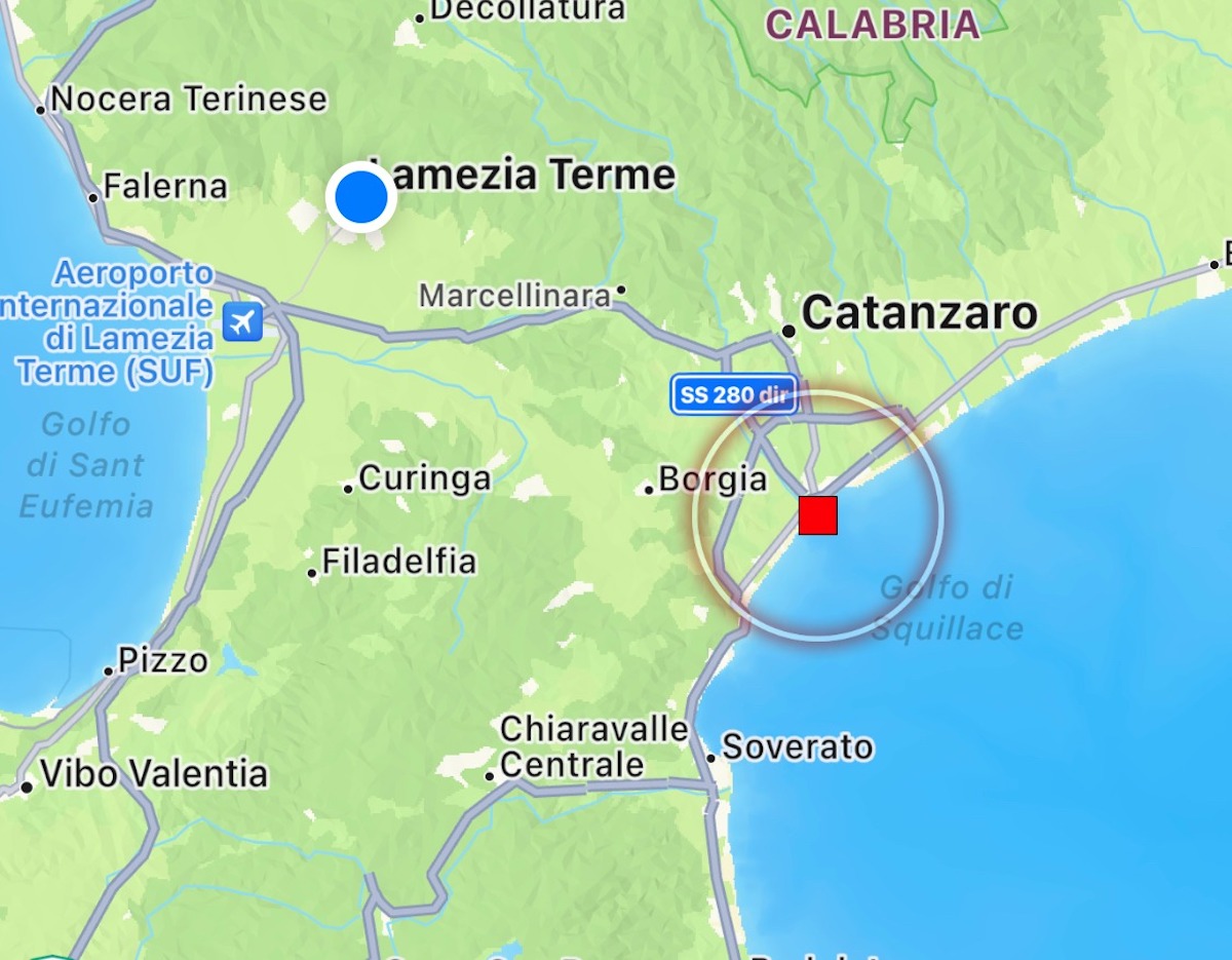terremoto in Calabria 13 ottobre