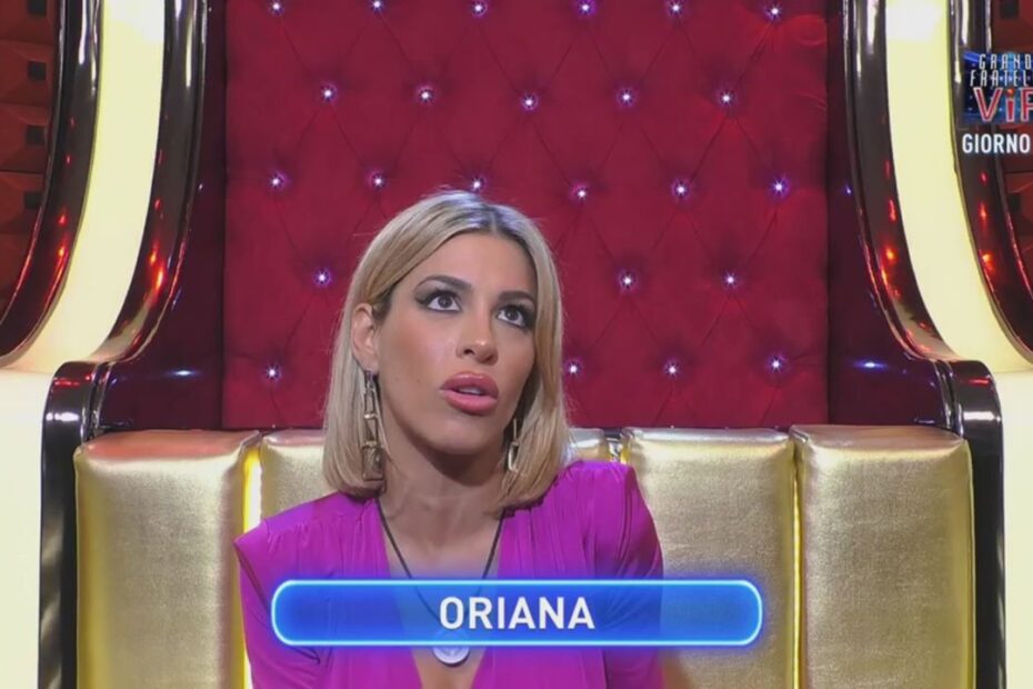GF Vip 7 Oriana Marzoli Contro Concorrente